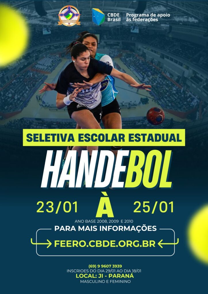 Feero SELETIVA ESCOLAR ESTADUAL DE HANDEBOL – FEERO